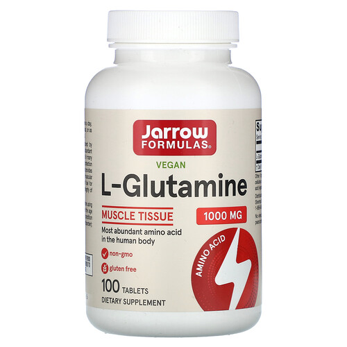 Jarrow Formulas L-Glutamine, 1,000 mg, 100 Tablets