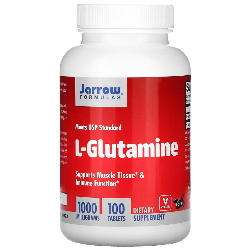 Jarrow Formulas, LGlutamine, 1000 mg, 100 Tablets iHerb