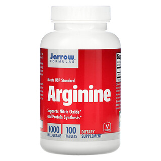 Jarrow Formulas, аргинин, 1000 мг, 100 таблеток