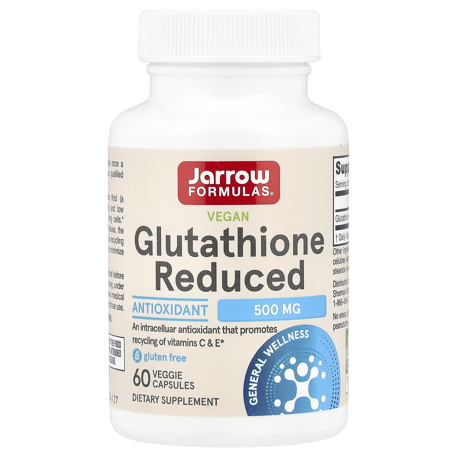 glutathion iherb Jarrow Formulas Reduced Glutathione, 500 mg, Capsules