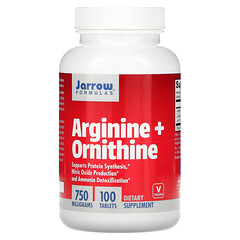 Arginine + Ornithine, 750 mg, 100 Tablets