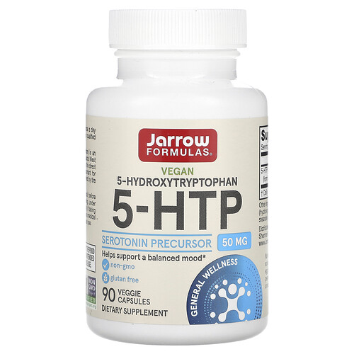 Jarrow Formulas 5-HTP, 50 mg, 90 Veggie Capsules