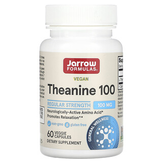 Jarrow Formulas, Teanina 100, 100 mg, 60 cápsulas vegetales
