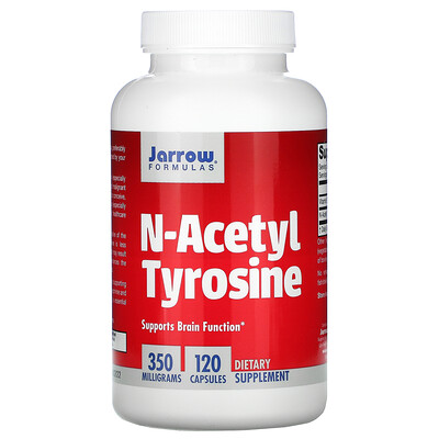 Jarrow Formulas N-ацетил тирозин, 350 мг, 120 капсул