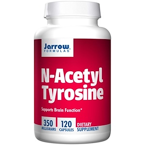 Купить Jarrow Formulas, N-ацетил тирозин, 350 мг, 120 капсул  на IHerb