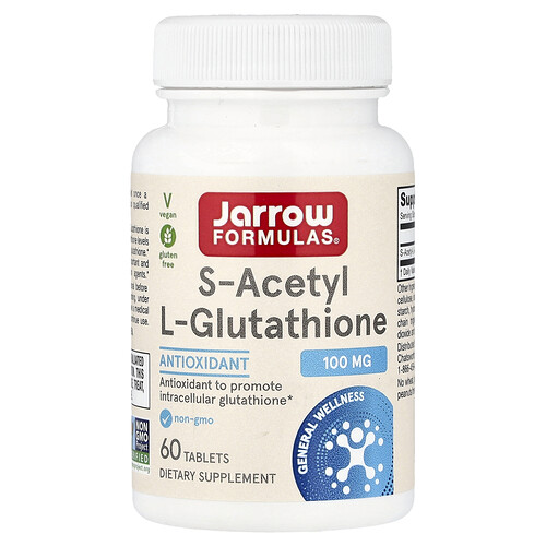 Jarrow Formulas , S-Acétyl-L-Glutathion, 100 Mg, 60 Comprimés
