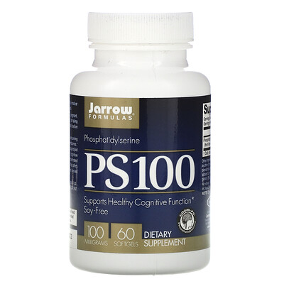 Jarrow Formulas PS 100  фосфатидилсерин  100 мг  60 капсул