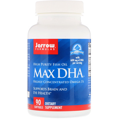 Jarrow Formulas Max DHA, 90 мягких таблеток