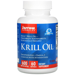 Jarrow Formulas, Aceite de Krill, 60 Cápsulas Blandas