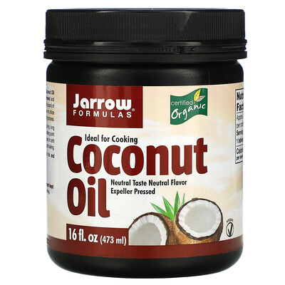 Jarrow Formulas кокосовое масло, экспеллерное прессование, 473 г (16 жидк. унций)