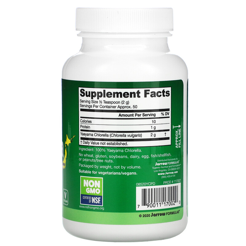 Jarrow Formulas, Yaeyama Chlorella Powder, 3.5 oz (100 g) iHerb