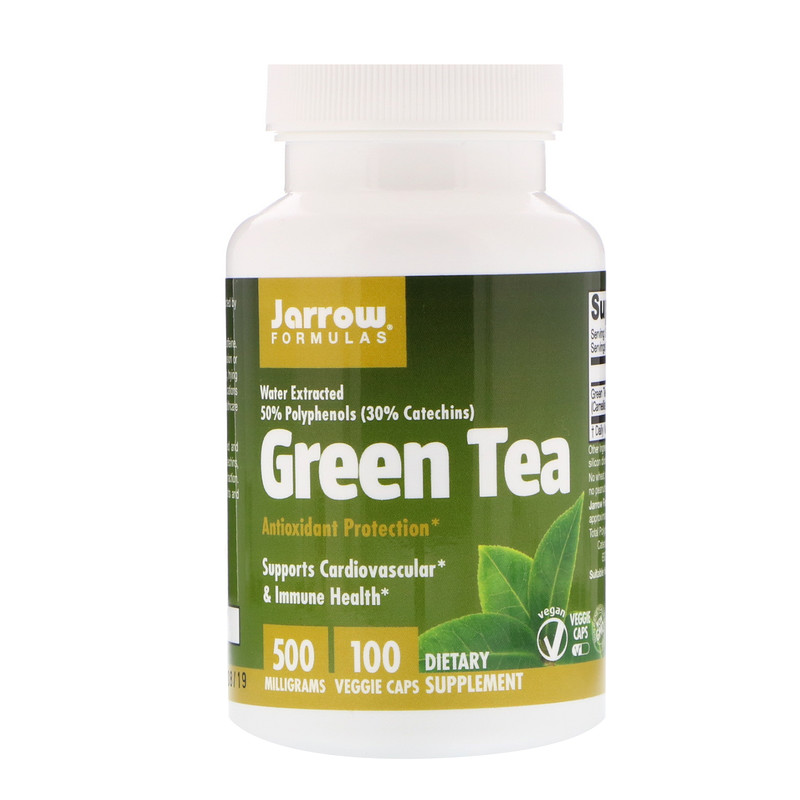 Jarrow Formulas, Green Tea, 500 mg, 100 Veggie Caps iHerb