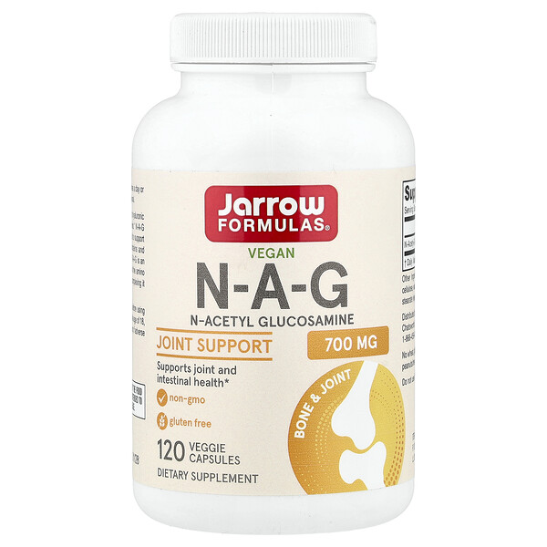 Jarrow Formulas N-A-G, 700 mg, 120 Veggie Capsules