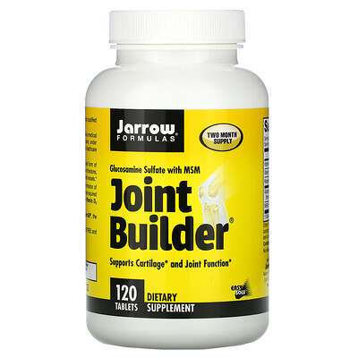 Jarrow Formulas Joint Builder, Glucosamine Sulfate with MSM, 120 Tablets