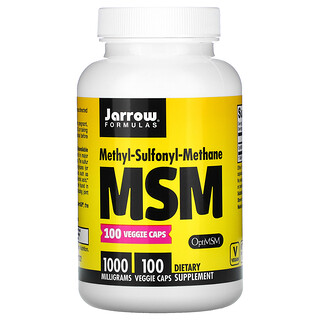 Jarrow Formulas, MSM, 1000 mg, 100 gélules végatales