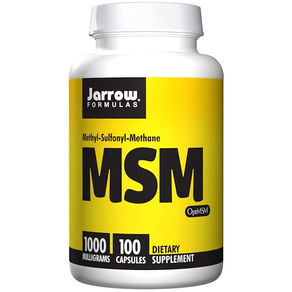 Jarrow Formulas, MSM, 1000 mg, 100 Veggie Caps