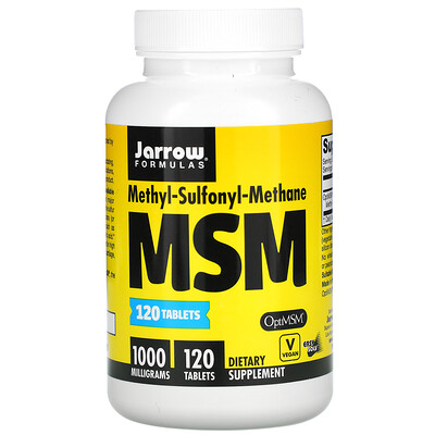 Jarrow Formulas MSM, 1,000 mg, 120 Tablets