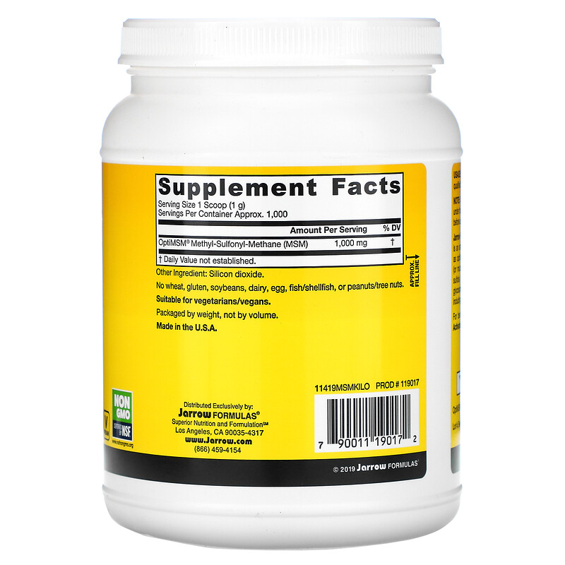 Jarrow Formulas, MSM Powder, 35.5 oz (1,000 g) iHerb