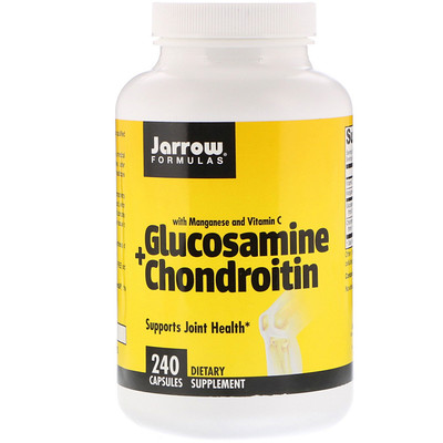 Jarrow Formulas Глюкозамин с хондроитином, 240 капсул