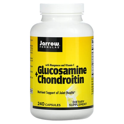 

Jarrow Formulas, Glucosamine + Chondroitin with Manganese and Vitamin C, 240 Capsules