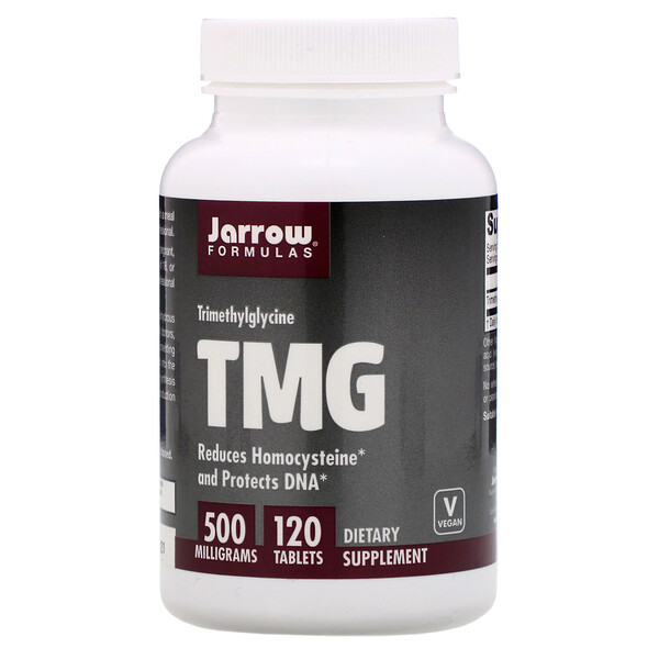 Jarrow Formulas, TMG, Trimethylglycine, 500 mg, 120 Tablets - iHerb