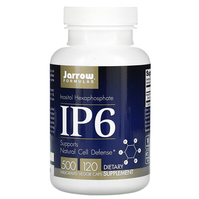 Jarrow Formulas IP6, гексафосфат инозитола, 500 мг, 120 растительных капсул