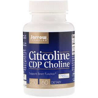 Jarrow Formulas, Citicoline, CDP-choline, 250 mg, 60 capsules