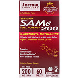 Jarrow Formulas, Натуральный SAM-e (S-Аденозил-L-метионин) 200, 200 мг, 60 таблеток, покрытых желудочно-резистентной оболочкой отзывы