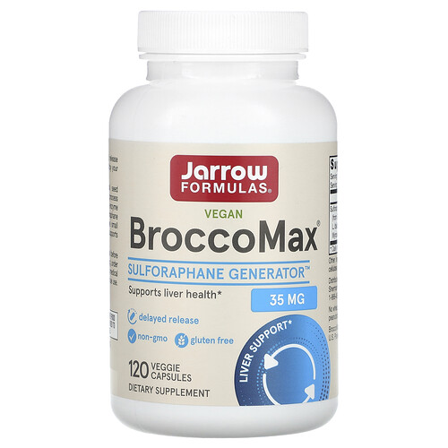 Jarrow Formulas Vegan BroccoMax, 120 Veggie Capsules (17.5 mg per Capsule)