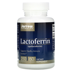 джэрроу формулас, Lactoferrin, 250 mg, 60 Capsules отзывы покупателей