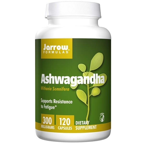 Jarrow Formulas, Ashwagandha、300 mg、植物性カプセル 120粒