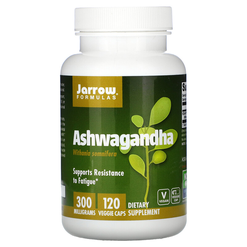 Jarrow Formulas, Ashwagandha, 300 mg, 120 Veggie Caps iHerb