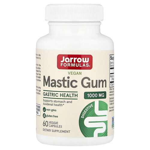 Jarrow Formulas, Vegan Mastic Gum, veganer Mastix, 60 pflanzliche Kapseln (500 mg pro Kapsel)