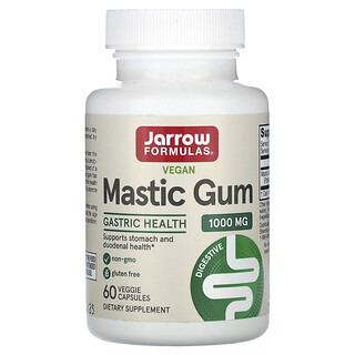 Jarrow Formulas, Veganistische mastiekgom, 60 vegetarische capsules (500 mg per capsule)