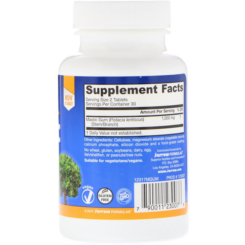 Jarrow Formulas, Mastic Gum, 60 Tablets - iHerb.com