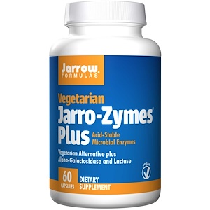Jarrow Formulas, Jarro-Zymes Plus, вегетарианский, 60 капсул