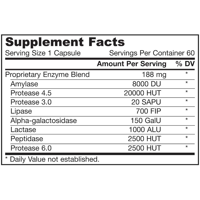 Jarrow Formulas, JarroZymes Plus, Vegetarian, 60 Capsules iHerb