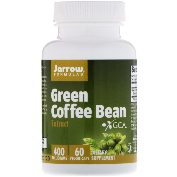 Jarrow Formulas, Green Coffee Bean Extract, 400 mg, 60 베지켑슐 iHerb
