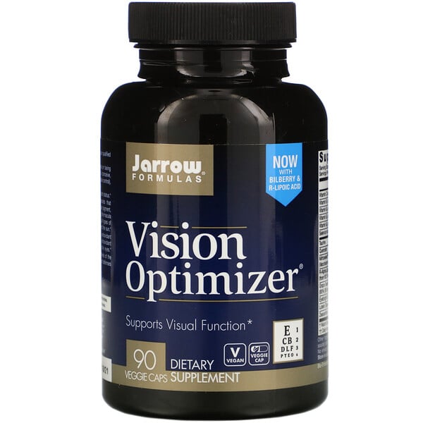 Jarrow Formulas, Vision Optimizer, добавка для зрения, 90 растительных капсул