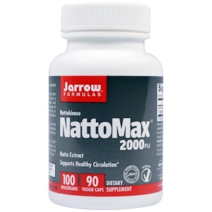Купить Jarrow Formulas, NattoMax 2000 FU, 100 mg, 90 овощных капсул  на IHerb