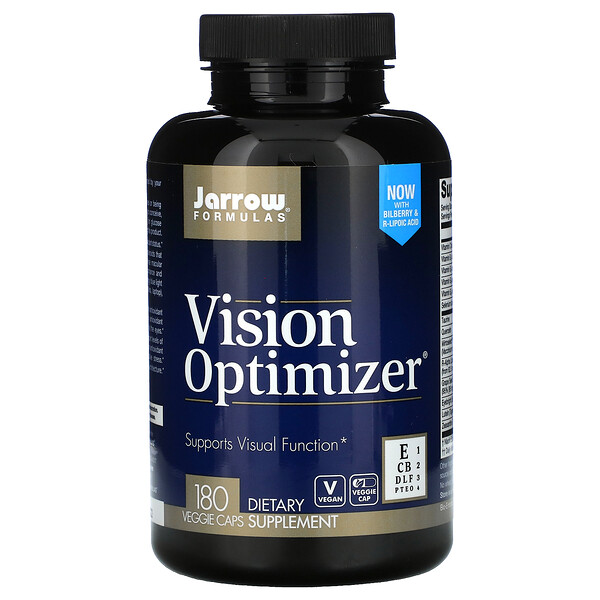 Jarrow Formulas‏, Vision Optimizer, תוסף לשיפור הראייה, 180 כמוסות צמחיות