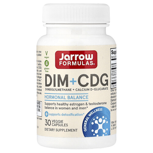 Jarrow Formulas DIM + CDG, 30 Veggie Capsules