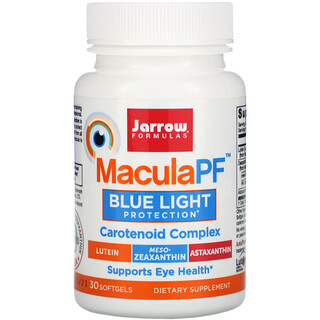 Jarrow Formulas, MaculaPF, Protección contra la luz azul, 30 cápsulas blandas