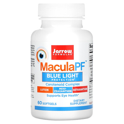 

Jarrow Formulas препарат для защиты зрения MaculaPF Blue Light Protection 60 капсул
