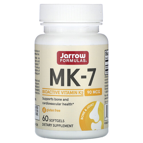 Jarrow Formulas MK-7, 90 mcg, 60 Softgels