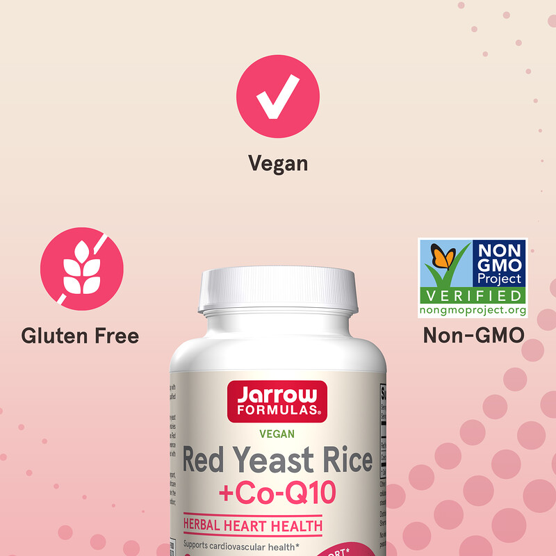 Jarrow Formulas, Red Yeast Rice + CoQ10, 120 Veggie Caps