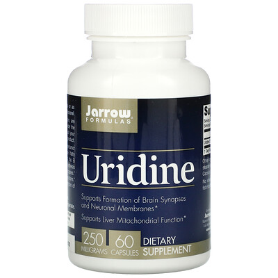 Jarrow Formulas Уридин, 250 мг, 60 капсул