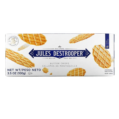 Купить Jules Destrooper Сливочное печенье, 100 г (3, 5 унции)