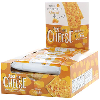 Just The Cheese, ألواح جبنة الشيدر معتدلة الطعم، 12 لوح، 0.8 أونصة (22 جم)
