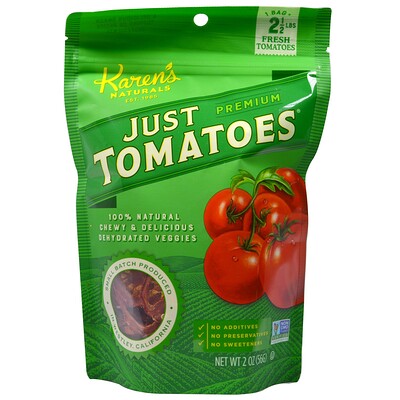 Just Tomatoes, Premium, 2 унции (56 г)